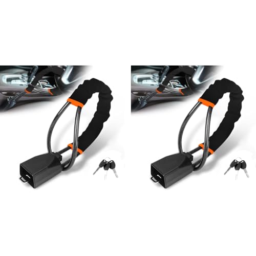 STHIRA® Car Steering Wheel Lock Heavy Duty Safety Belt Buckle Attachment Steel Alloy Core with 3 Keys Anti Theft for Truck SUV Van Hatchback 2 PCS STHIRA® Car Steering Wheel Lock Heavy Duty Safety Belt Buckle Attachment Steel Alloy Core with 3 Keys Anti Theft for Truck SUV Van Hatchback 2 PCS